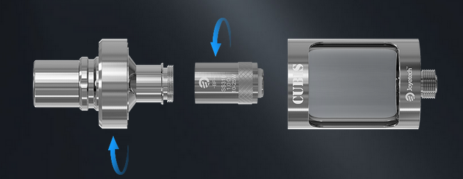 the replacement of joyetech cubis atomizer head