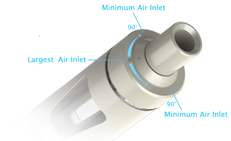 adjustment of air inflow for joyetech eGo Aio Kit