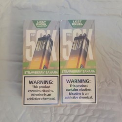 strawberrs banana lost angel mate 50k disposable pod