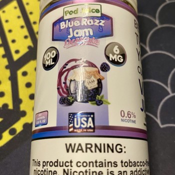 Pod Juice Blue Razz Jam E-juice