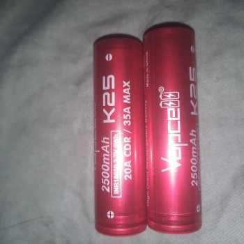 good Vapcell K25 18650 Battery