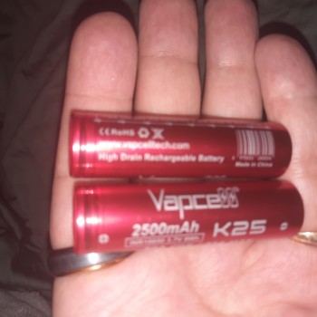 good Vapcell K25 18650 Battery