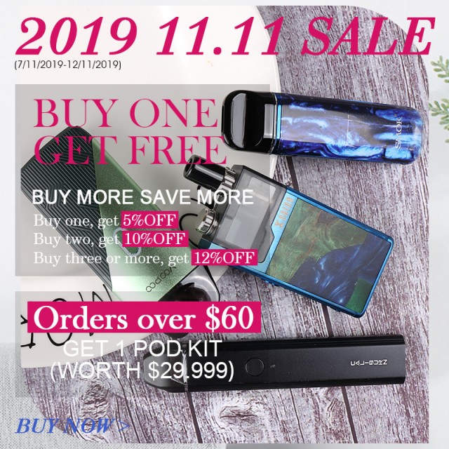 Vapesourcing Double 11 China 2019 Vape Sale: Buy More Save More