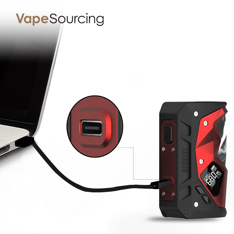 Sigelei Humvee Mod usb charging