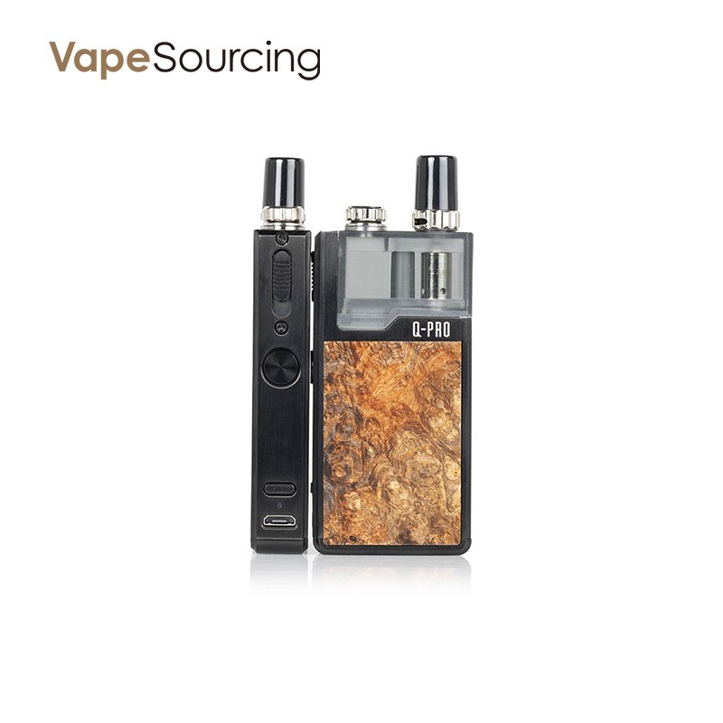 lost vape orion q-pro 24w pod system kit front and side view