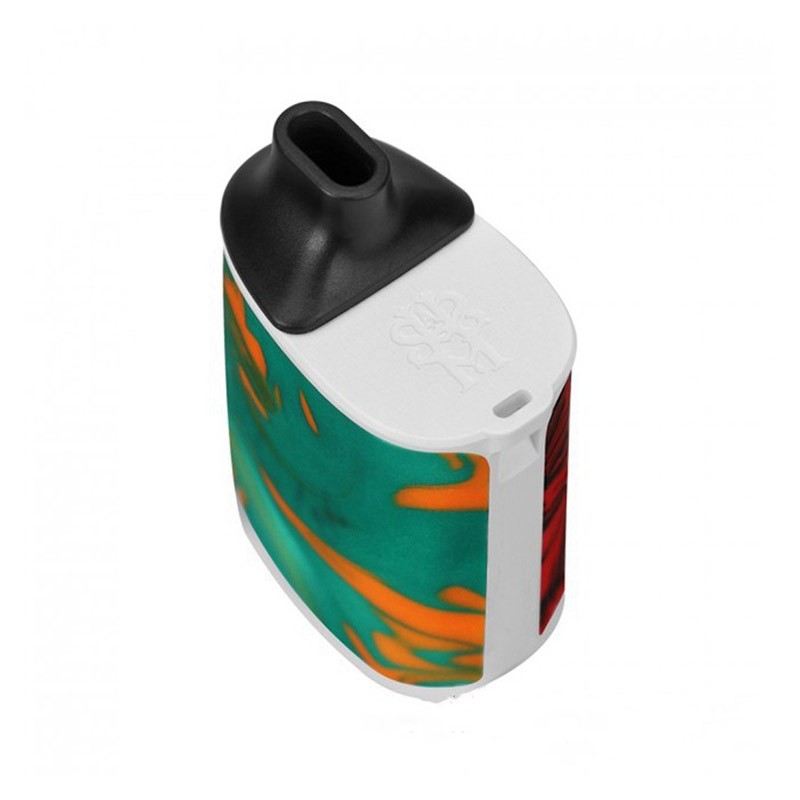 Asmodus Microkin Starter Kit Green and Red drip tip view