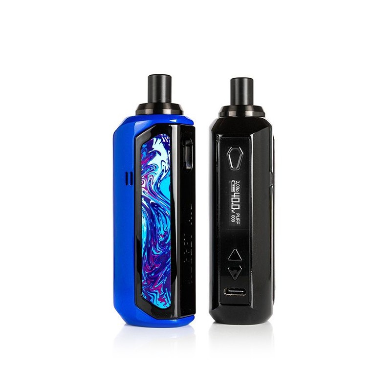 artery nugget aio 40w pod system kit front and back view