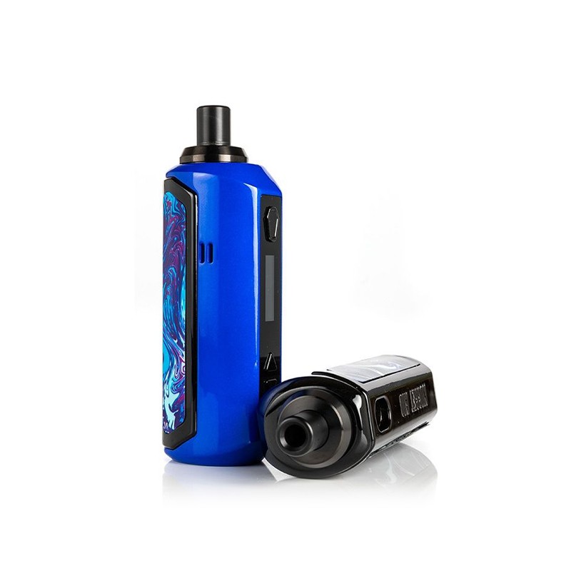 artery nugget aio 40w pod system kit tilted and drip tip view