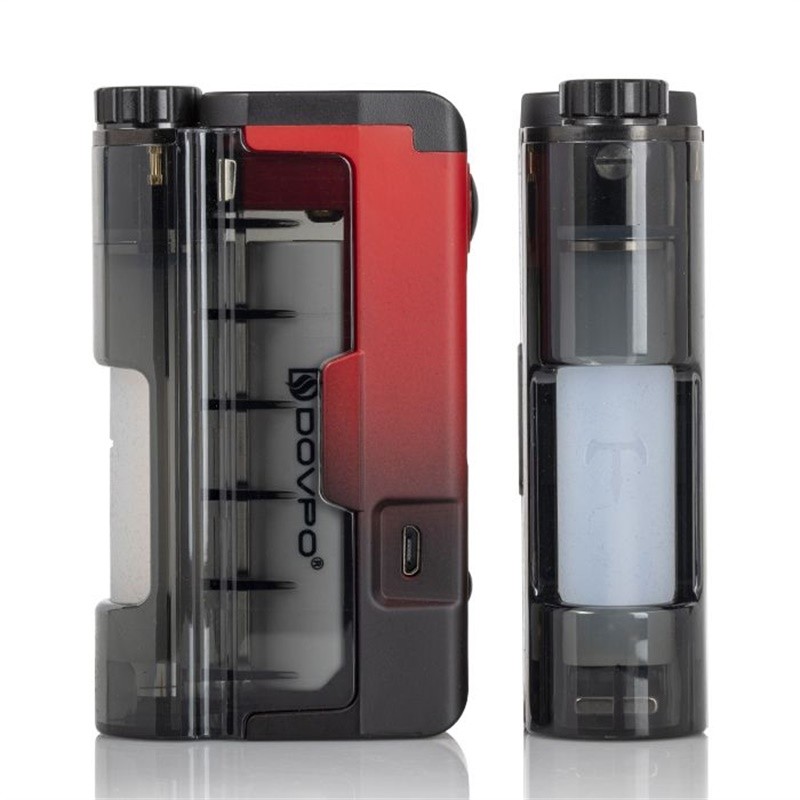 dovpo topside lite 90w squonk box mod side and squonk view