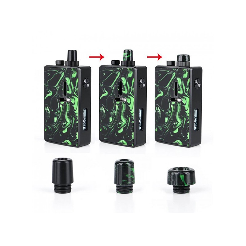 ratel xs aio 80w pod mod kit drip tip replacement