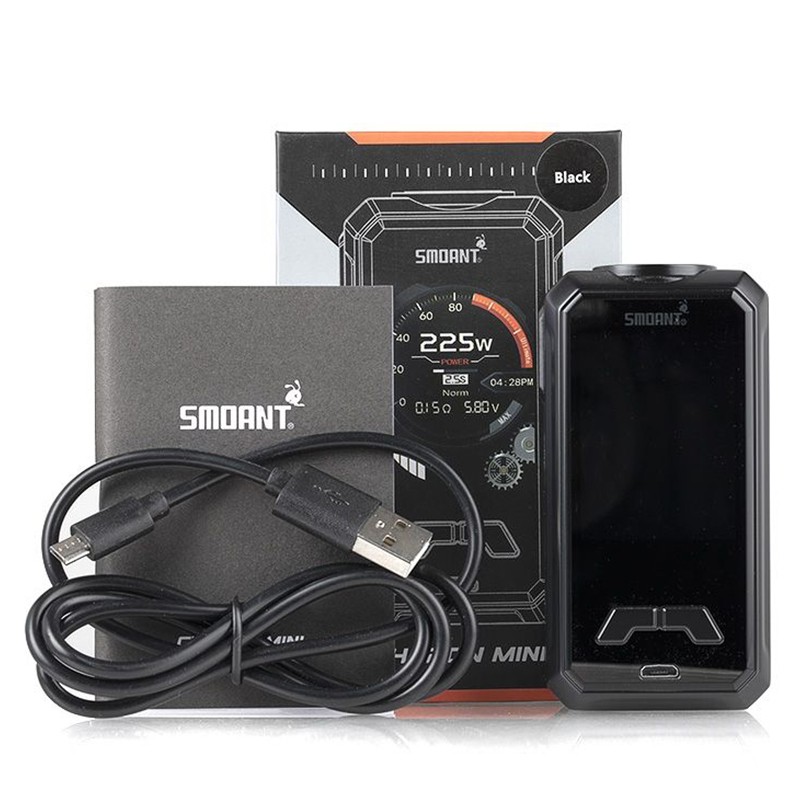 smoant charon mini 225w box mod packaging content