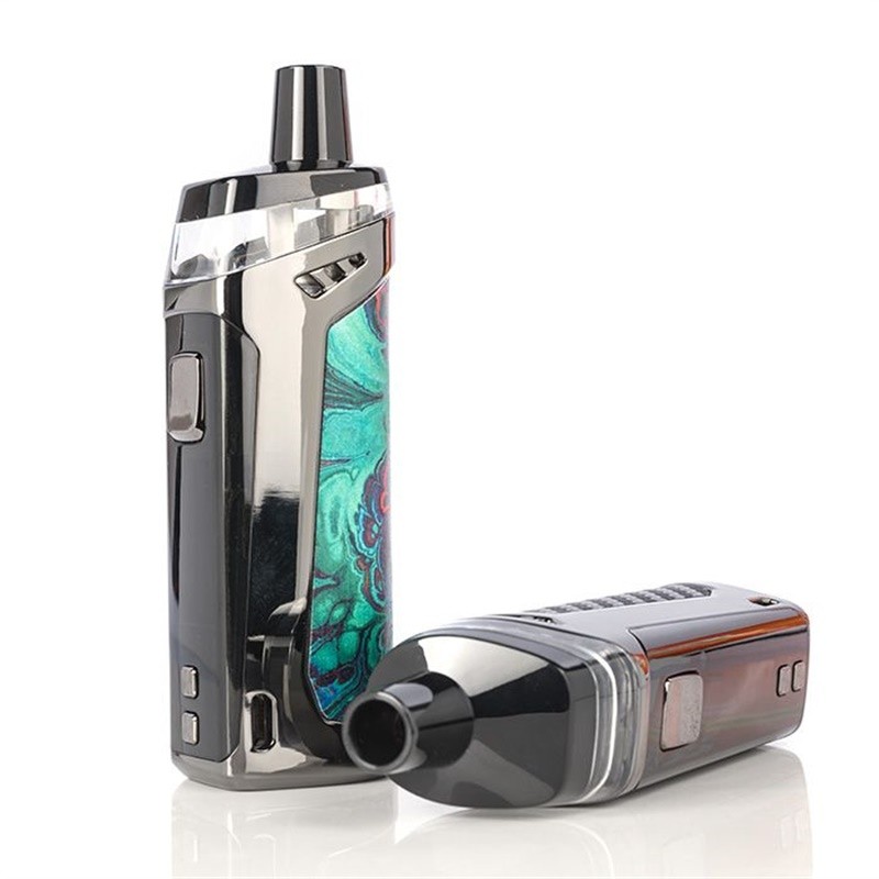 vaporesso target pm80 pod mod kit front view and drip tip view