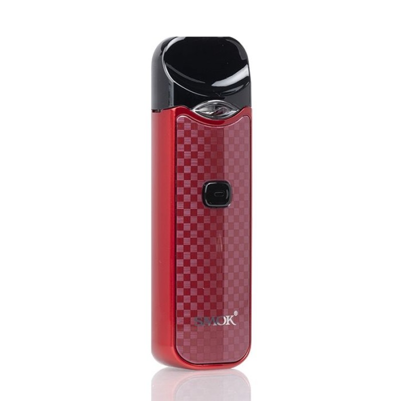 smok nord pod kit red carbon fiber