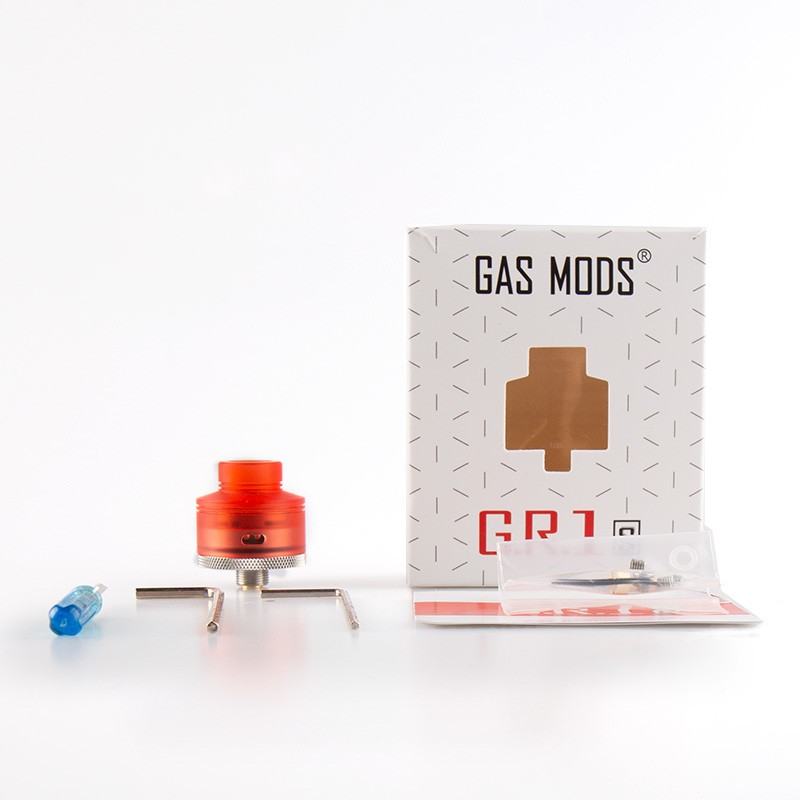 Gas Mods GR1 S RDA 22mm Package Contents