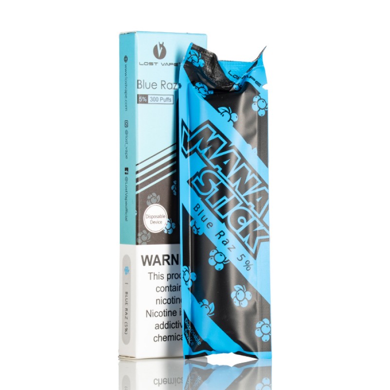 mana stick disposable device blue razz-50mg