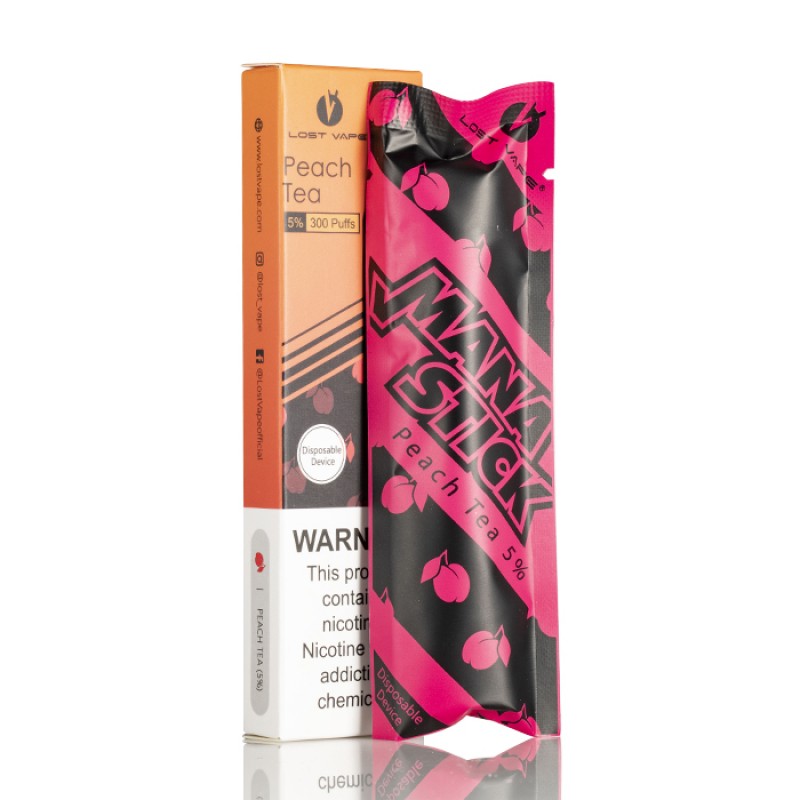 mana stick disposable device peach tea-50mg