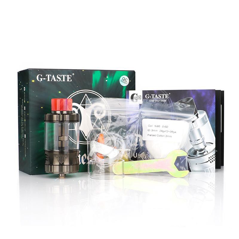 g-taste aries 30 rta rebuildable tank atomizer 10ml package contents