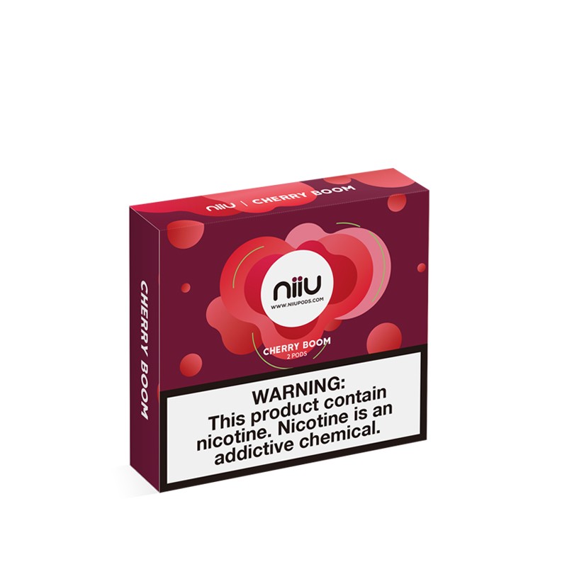 Niiu Cherry Boom Pods package box