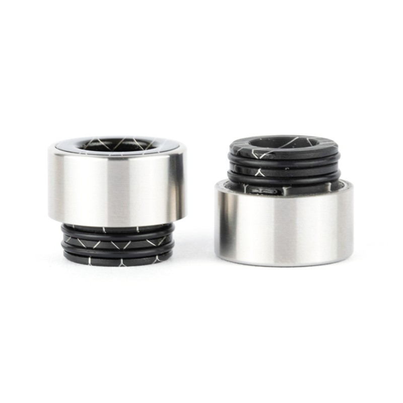 RS316SS Resin 810 Drip Tip top and bottom view