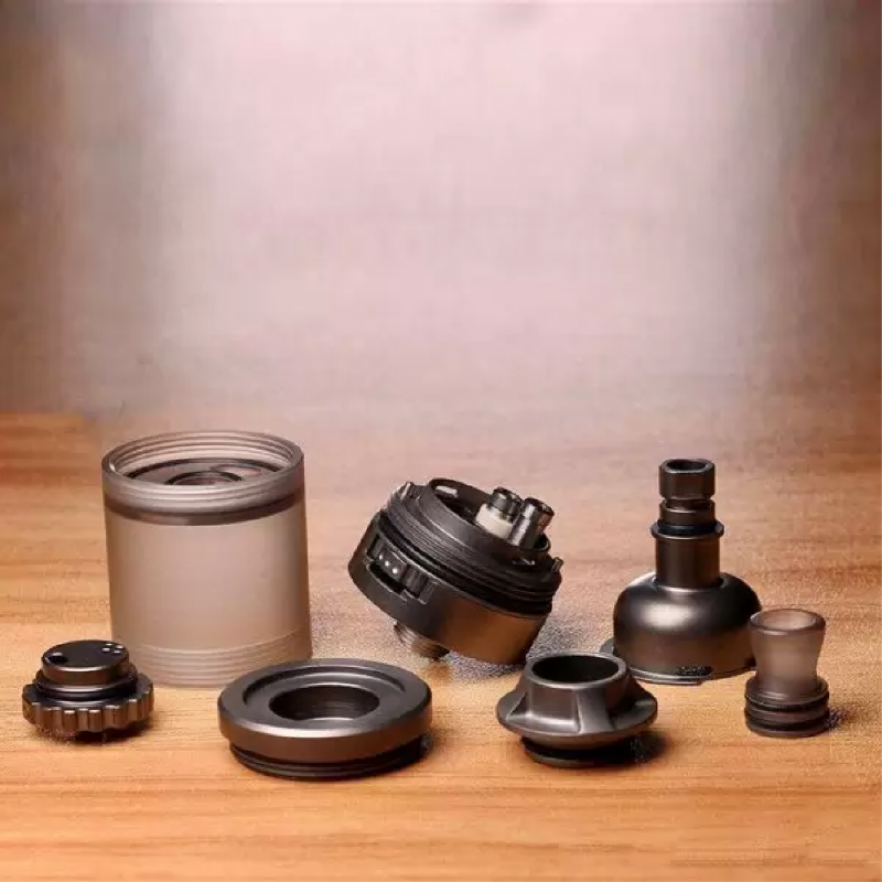 across vape roulette rta 22mm 3.5ml disassembled view