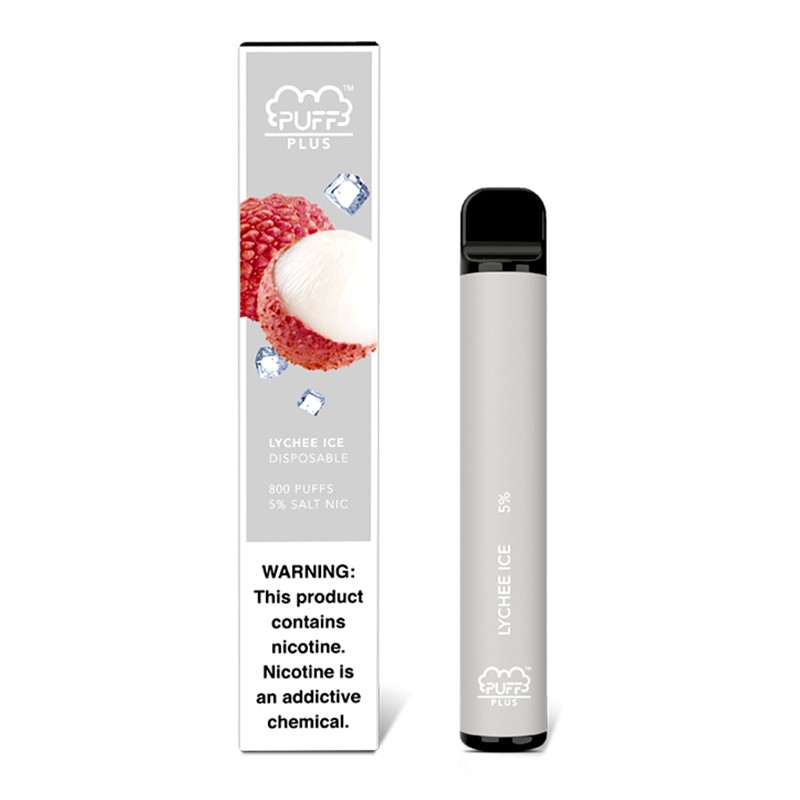 puff bar plus disposable pod device lychee ice