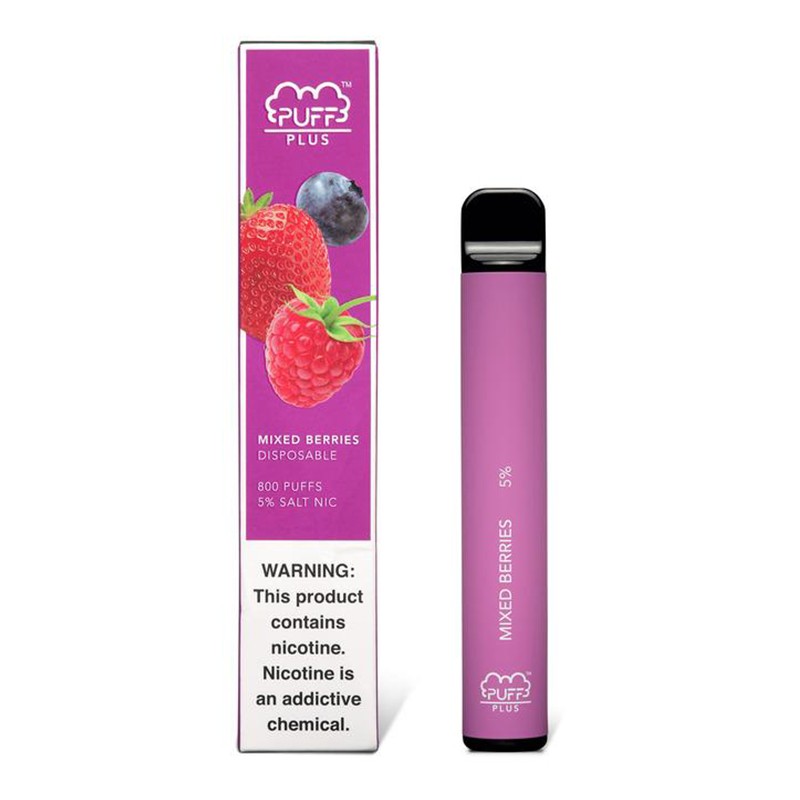 puff bar plus disposable pod device mixed berries