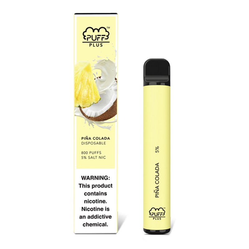 puff bar plus disposable pod device pina colada