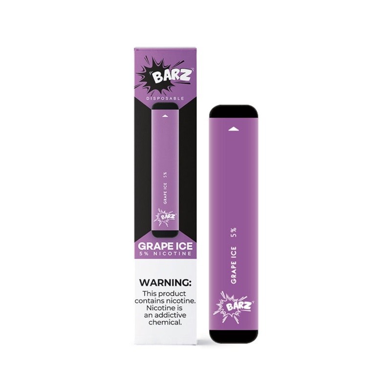 Barz Disposable Vape Device Grape Ice