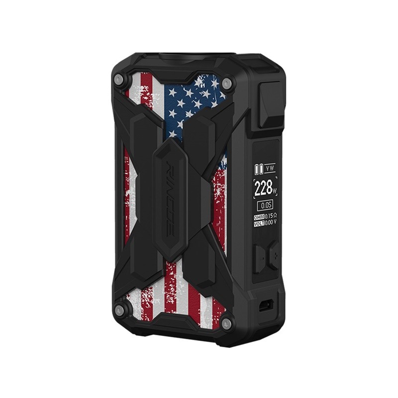 rincoe mechman lite 228w box mod american flag