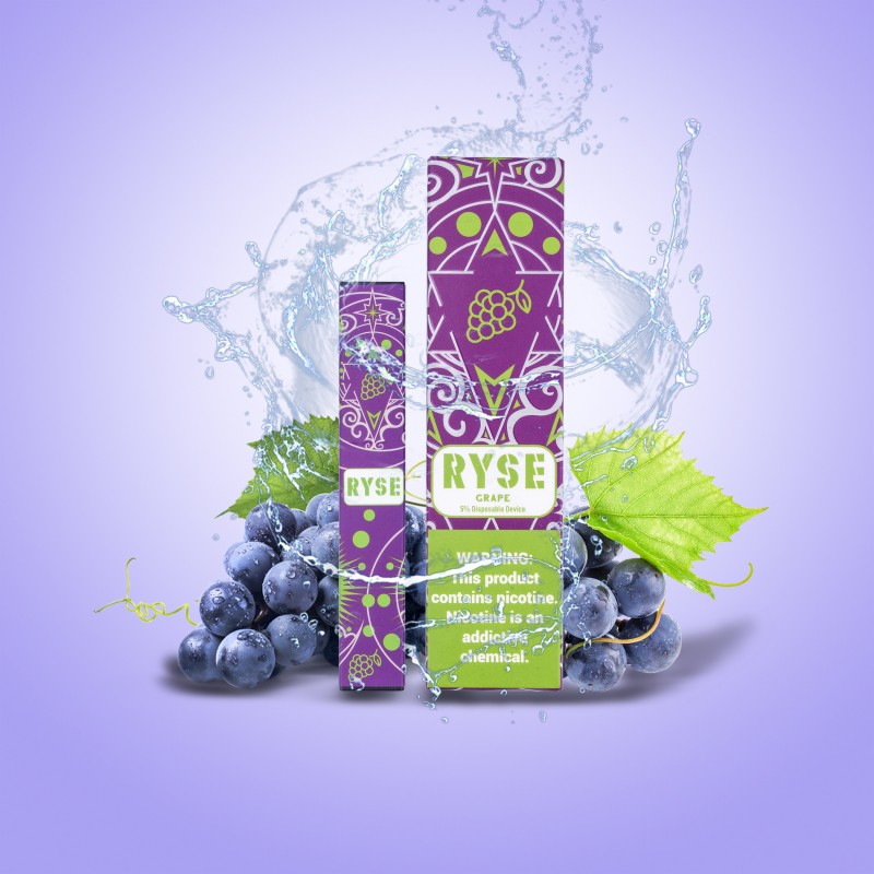 ryse bar disposable grape