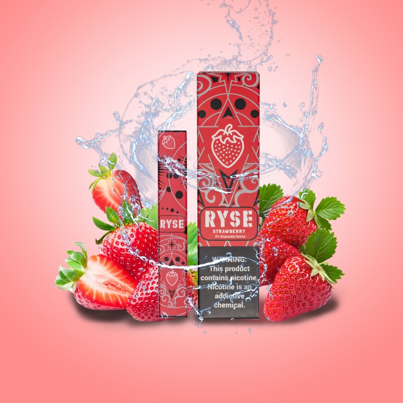 ryse bar disposable strawberry