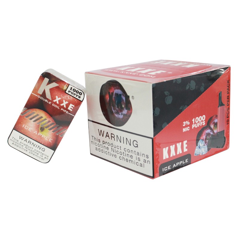 KXXE Disposable Vape Device Ice Apple Box