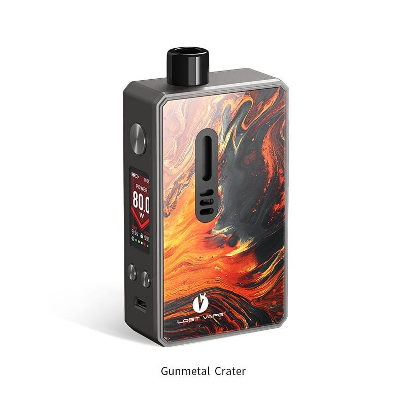 Lost Vape Gemini Hybrid 80W Kit Gunmetal Crater