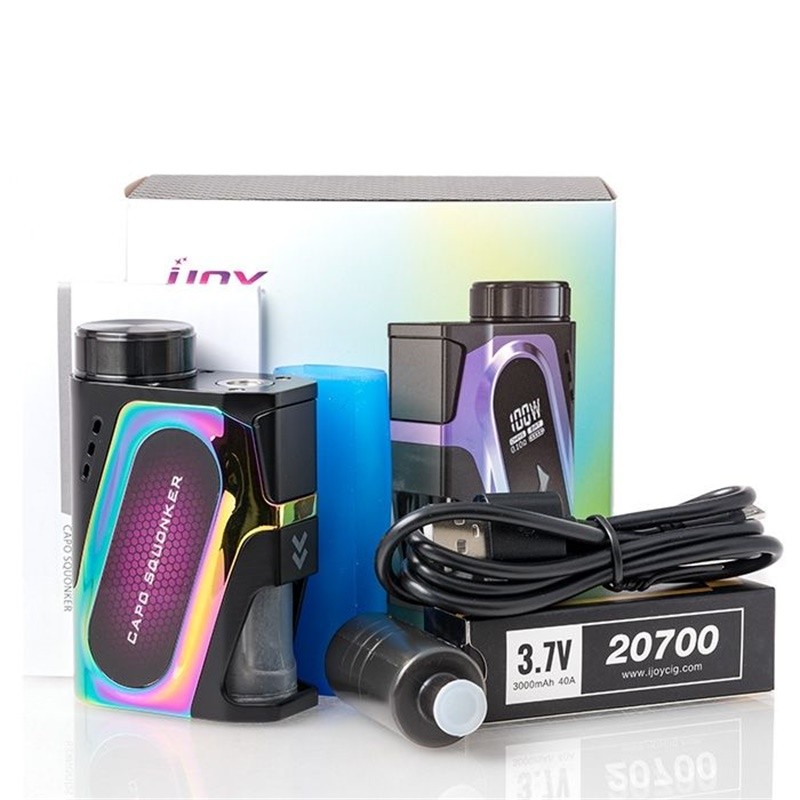 ijoy capo squonker 100w box mod package contents