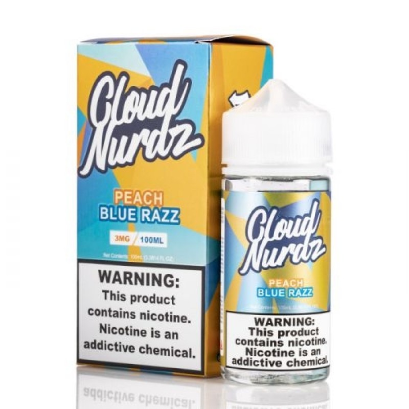 Cloud Nurdz Peach Blue Razz E-Juice 100ml