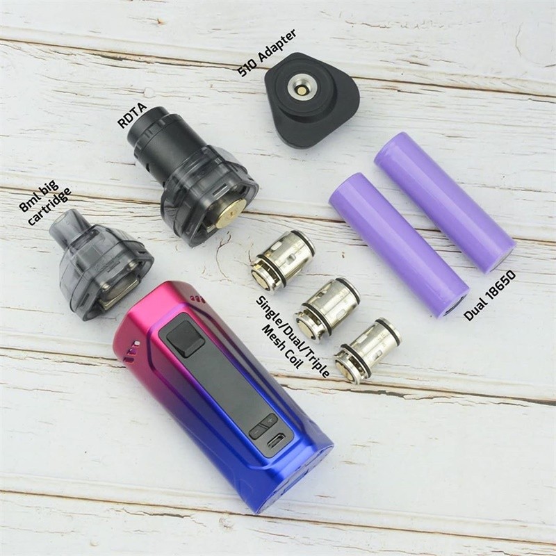 rincoe manto max 228w aio mod pod kit components
