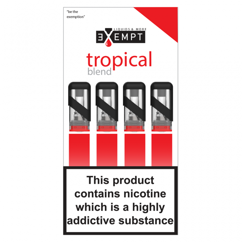 EXEMPT Remit Tropical Blend Pre-Filled Pods 1.2ml (Pack Of 4)