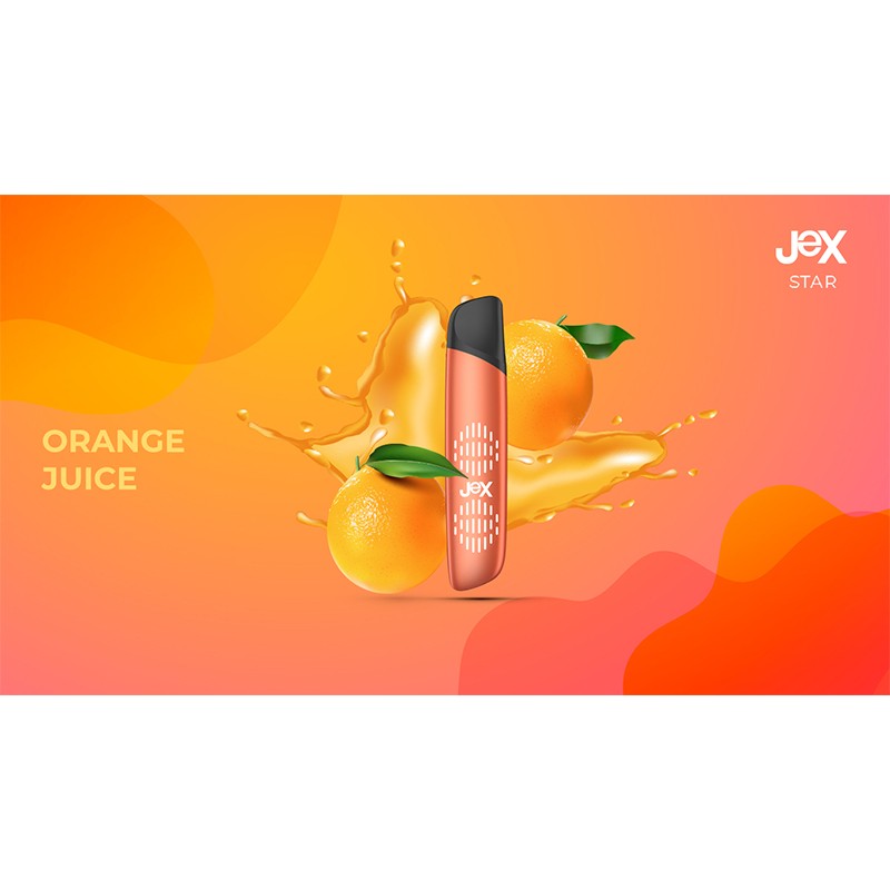 JeX Star Disposable Vape Device Orange Juice