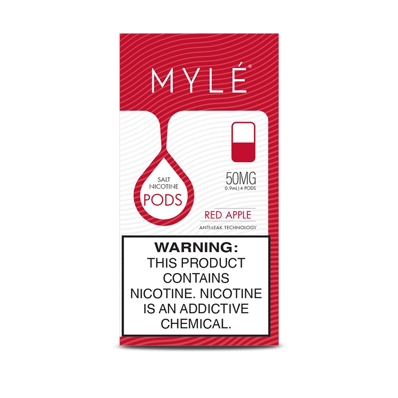 Mylé V4 Pods Red Apple Box