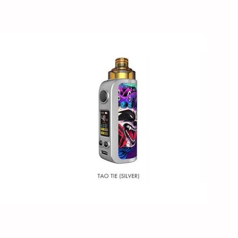 asvape hita ink 40w pod mod kit tao tie (silver)