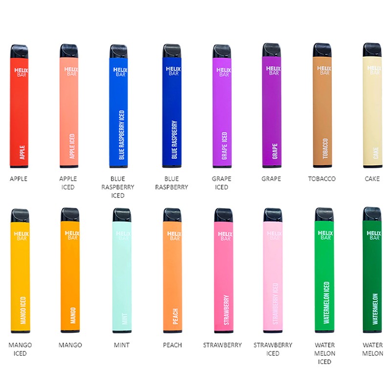 helix bar disposable vape kit flavors