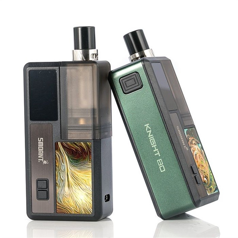 smoant knight 80w pod mod kit front tilted firing button