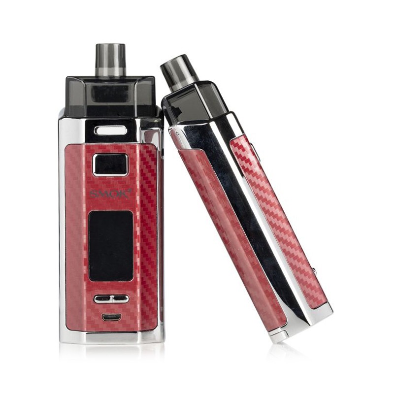 smok rpm160 160w pod mod kit front and tilted side view