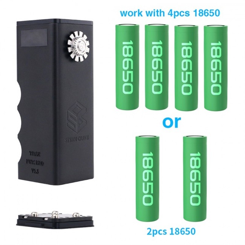 steam crave titan pwm v1.5 mod compatible batteries