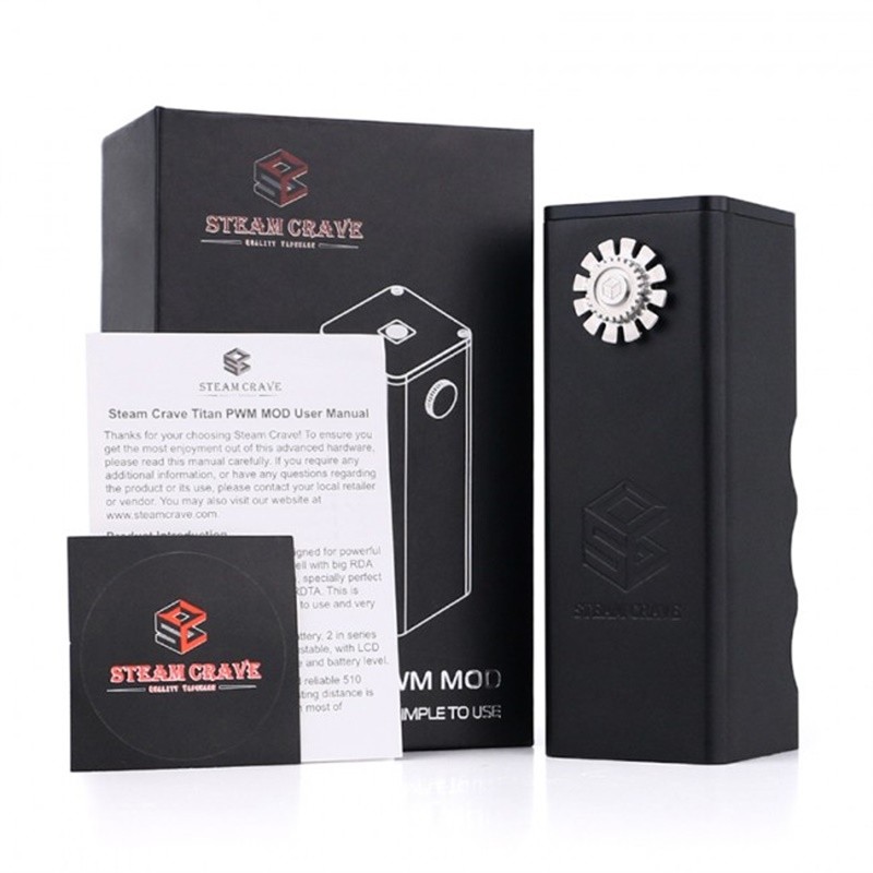steam crave titan pwm v1.5 mod package contents