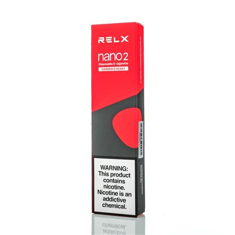 relx nano 2 disposable pod device gardens heart-50mg
