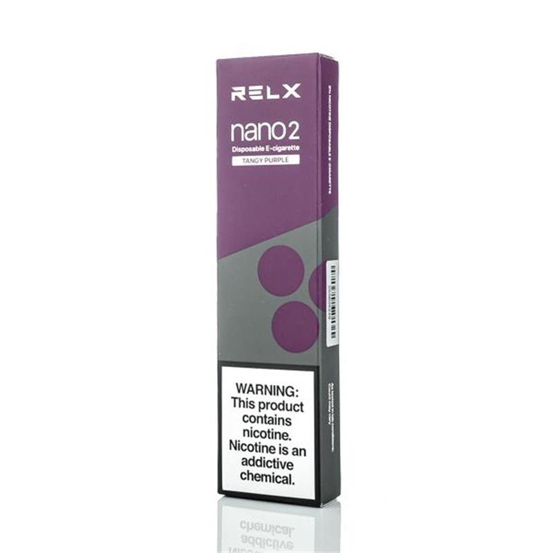 relx nano 2 disposable pod device tangy purple-50mg