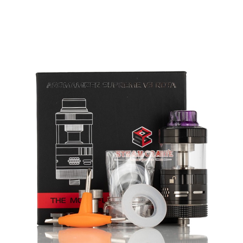 steamcrave aromamizer supreme v3 rdta - basic kit - packaging view