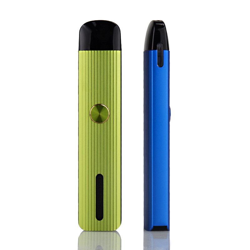 uwell caliburn g 15w pod system kit front and side view