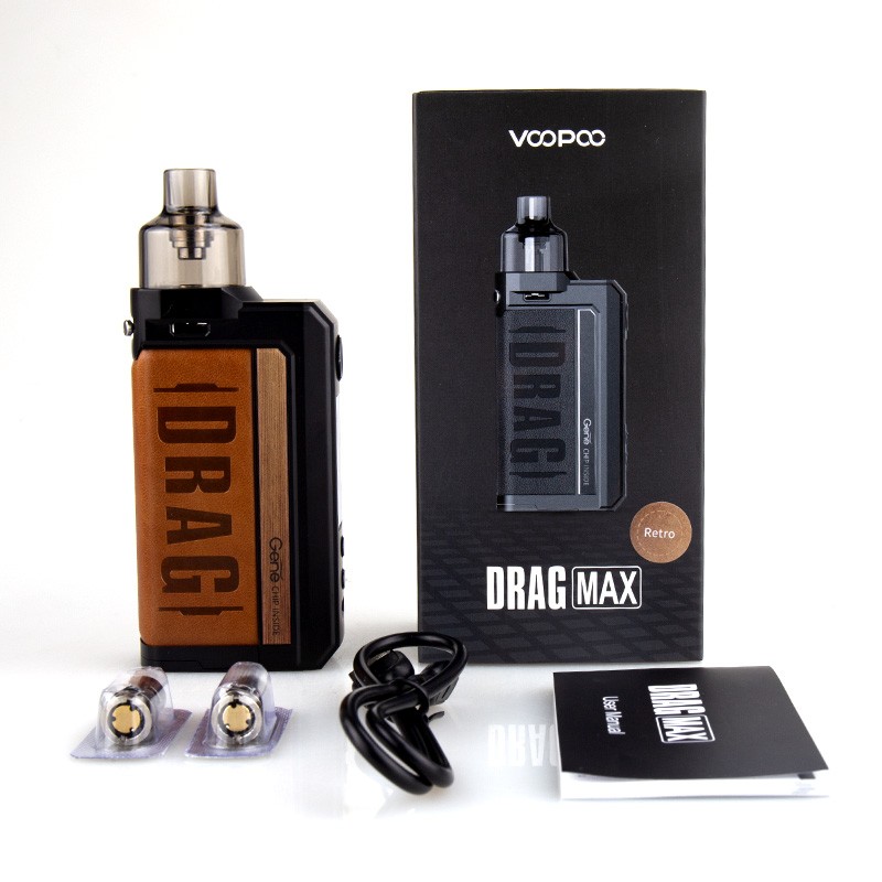 voopoo drag max 177w pod mod kit package contents